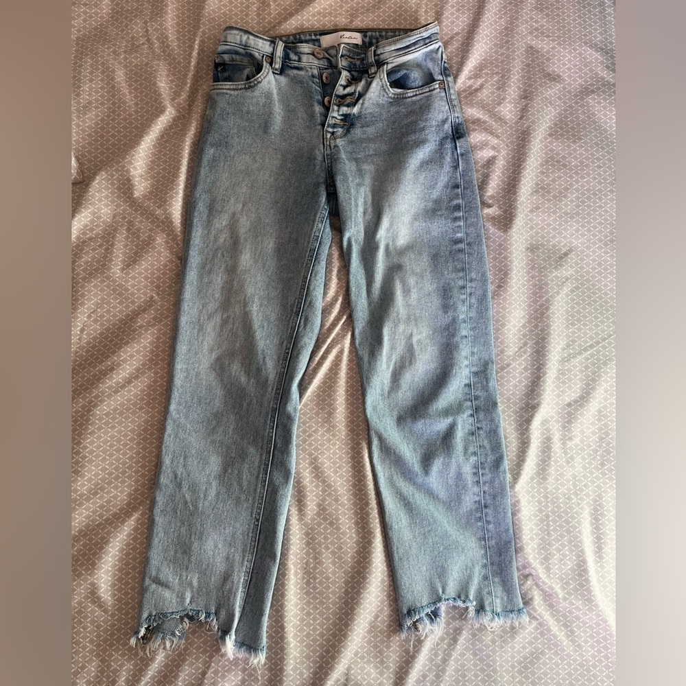Buckle ankle jeans
